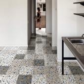 design szines terrazzo cementlap greslap fiatalos padlolap jarolap kek piros padloburkolat kohatasu modern loft szurke burkolat etterem bisztro kavezo.jpg